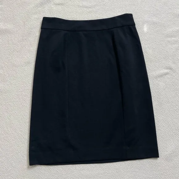Tory‎ Burch Black Ponte Gold Sailor Buttons Skirt M