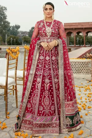 Traditional Party Wear Lehenga in Hot Pink Shade #PF202