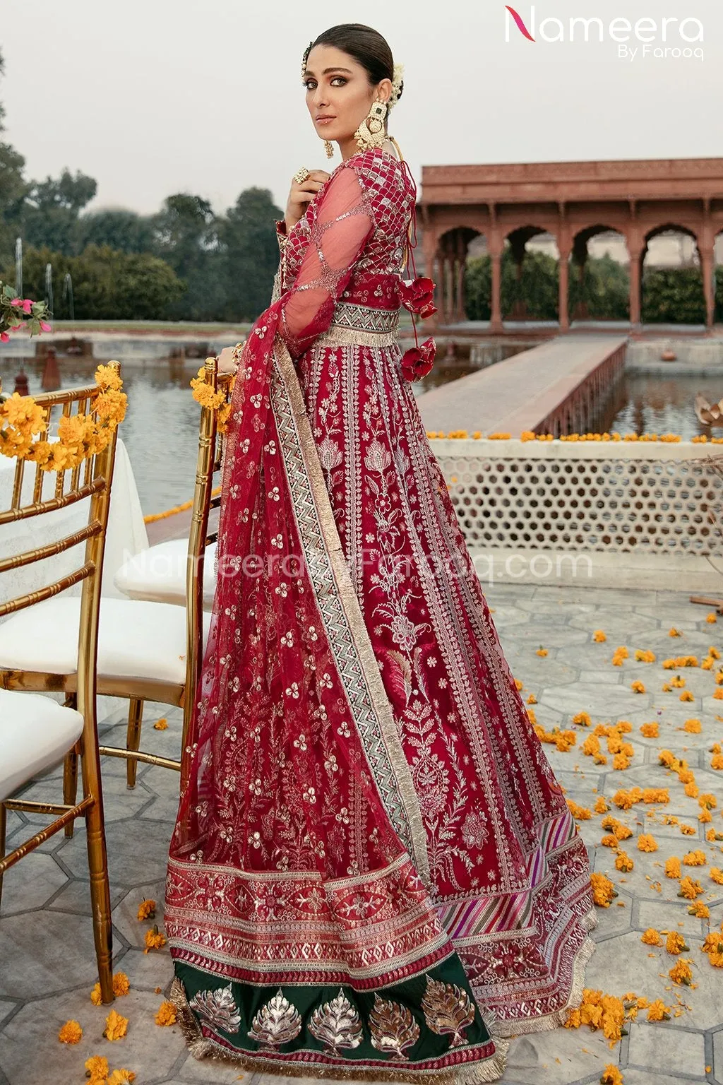 Traditional Party Wear Lehenga in Hot Pink Shade #PF202