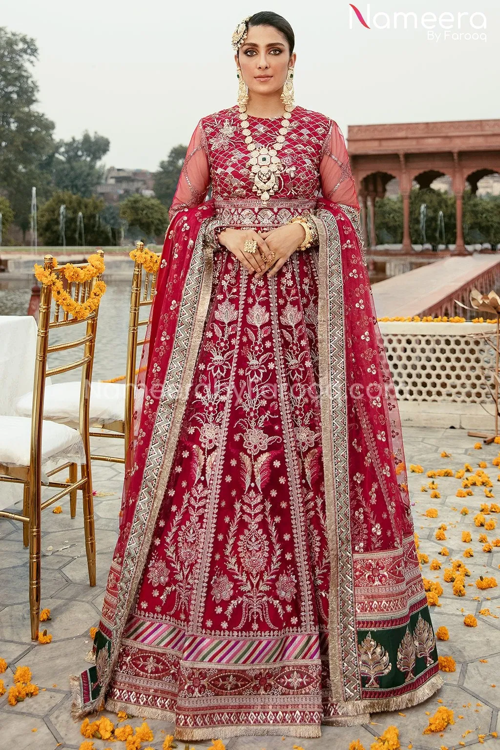 Traditional Party Wear Lehenga in Hot Pink Shade #PF202