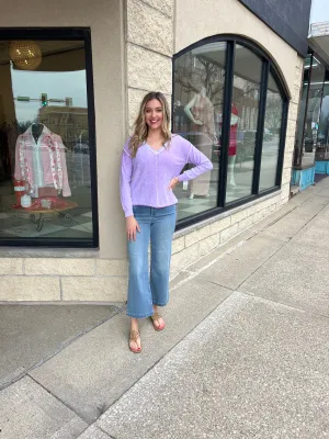 Tribal Iris V-Neck Sweater