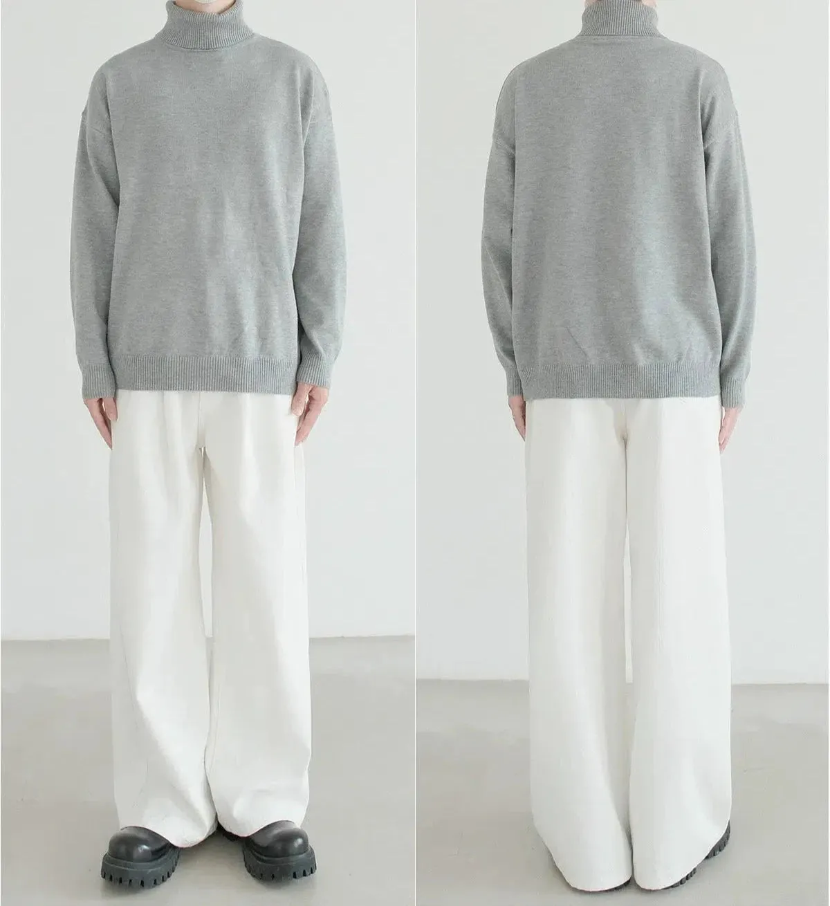 Turtleneck Knit Sweater