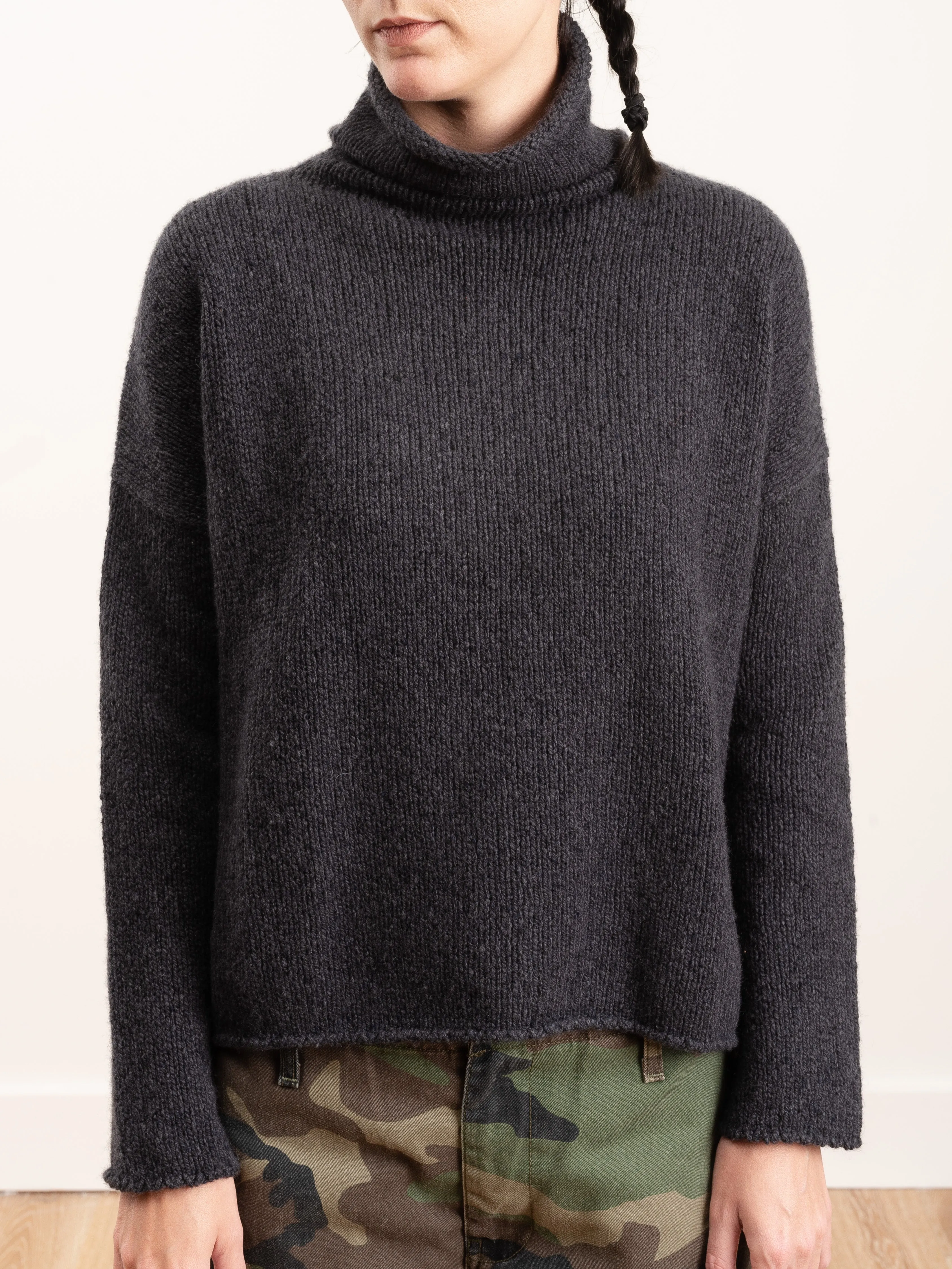 tweed turtleneck - sumi