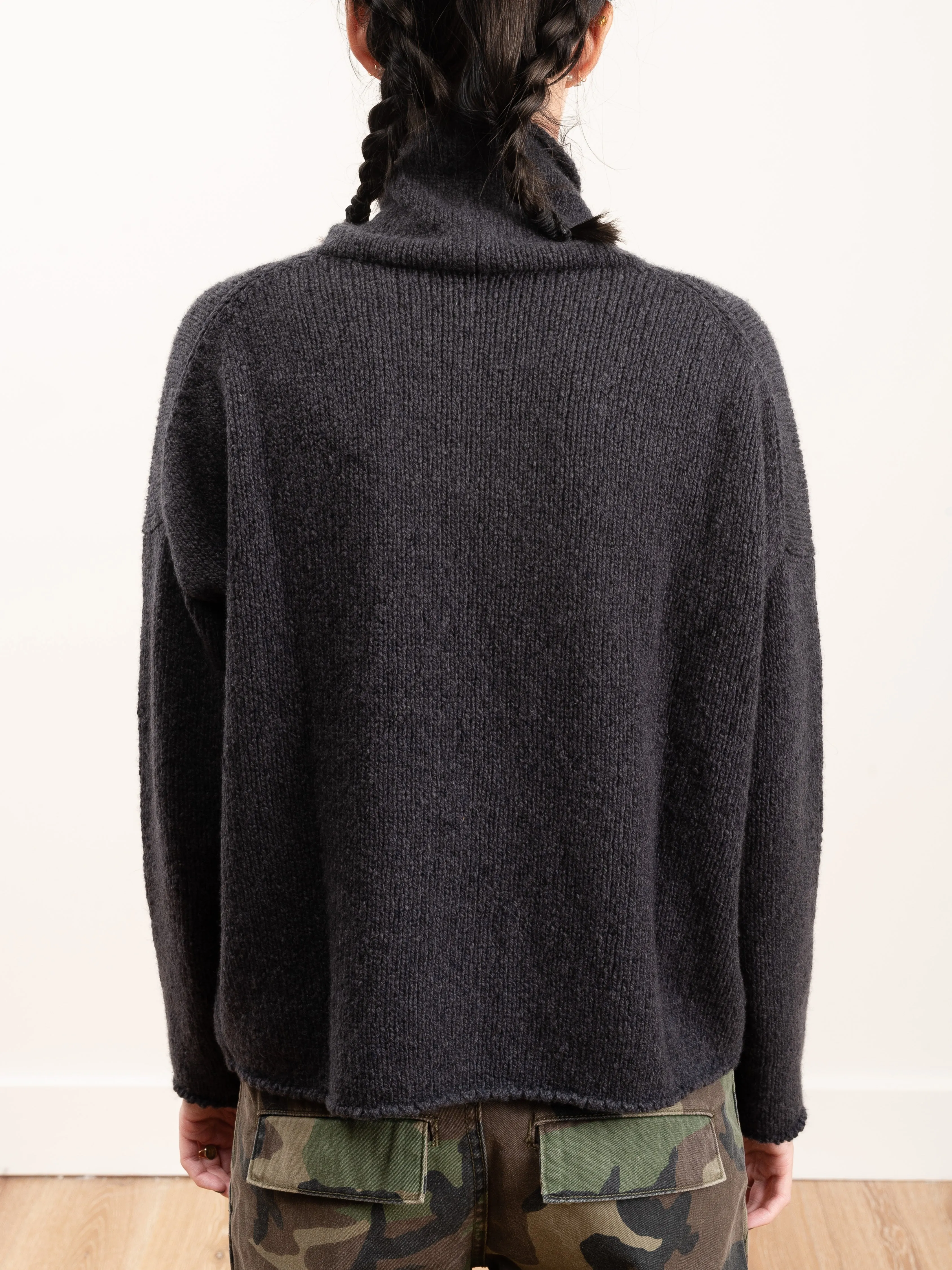 tweed turtleneck - sumi