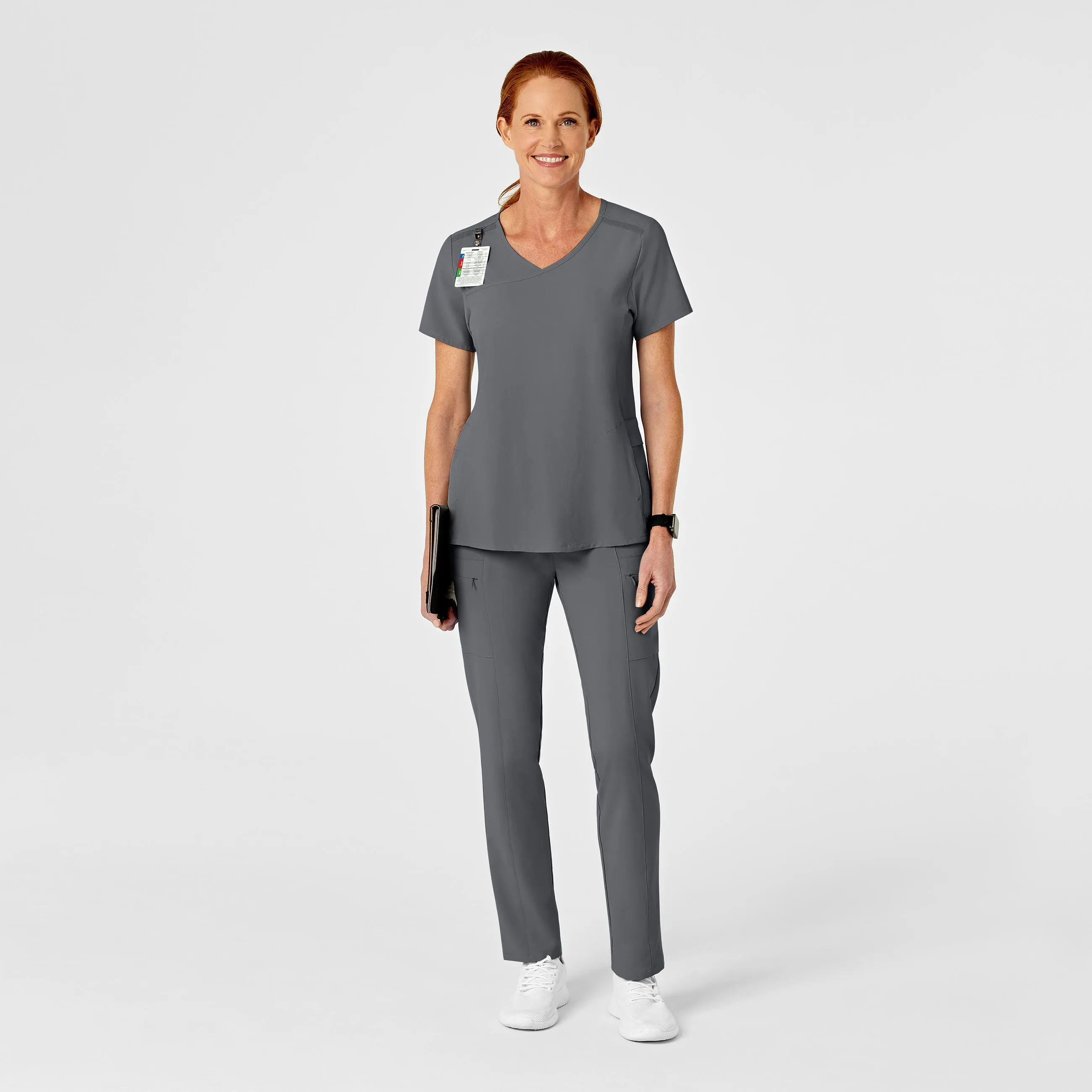 UMSL RENEW Women's High Waist Slim Leg Scrub Pant (Petite)