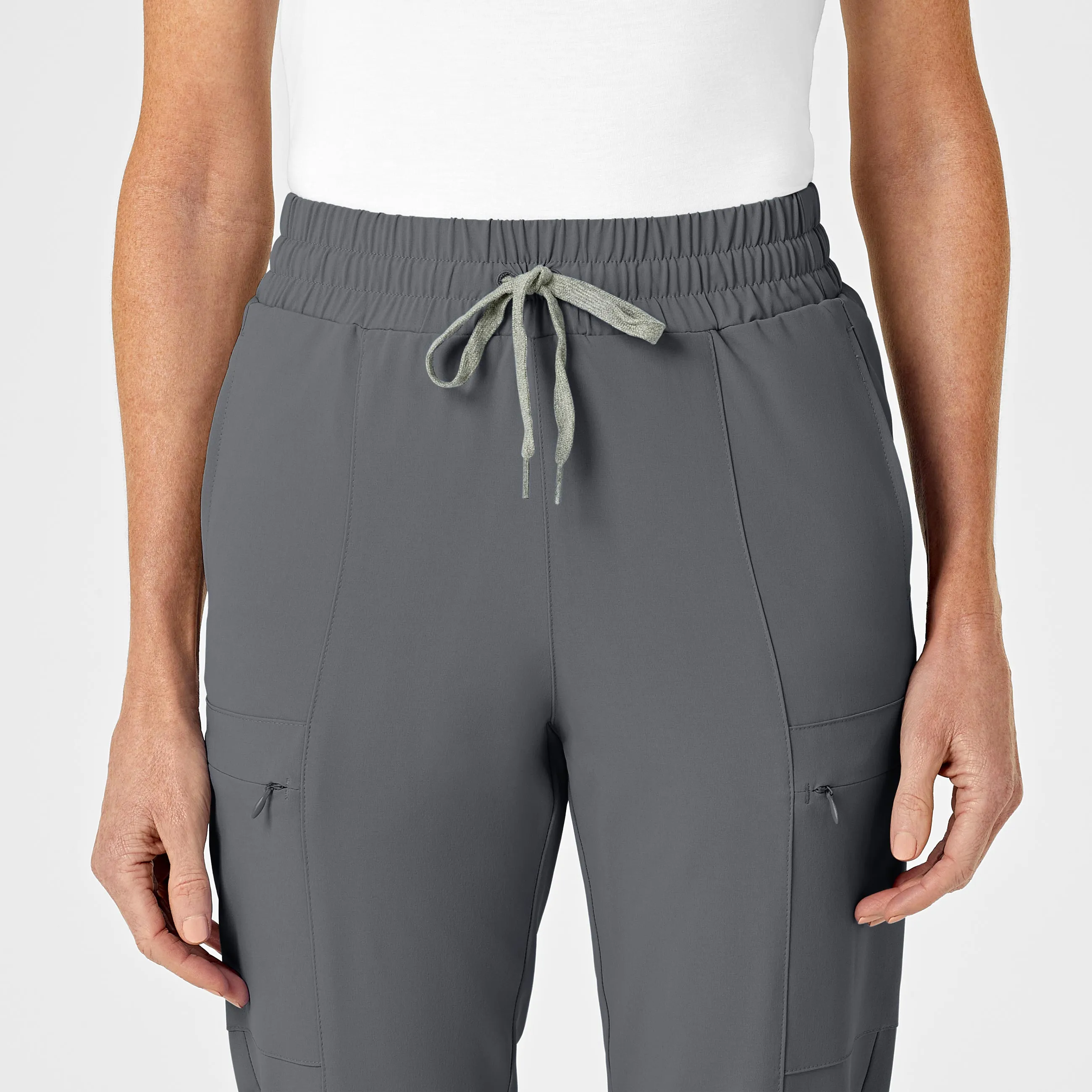 UMSL RENEW Women's High Waist Slim Leg Scrub Pant (Petite)