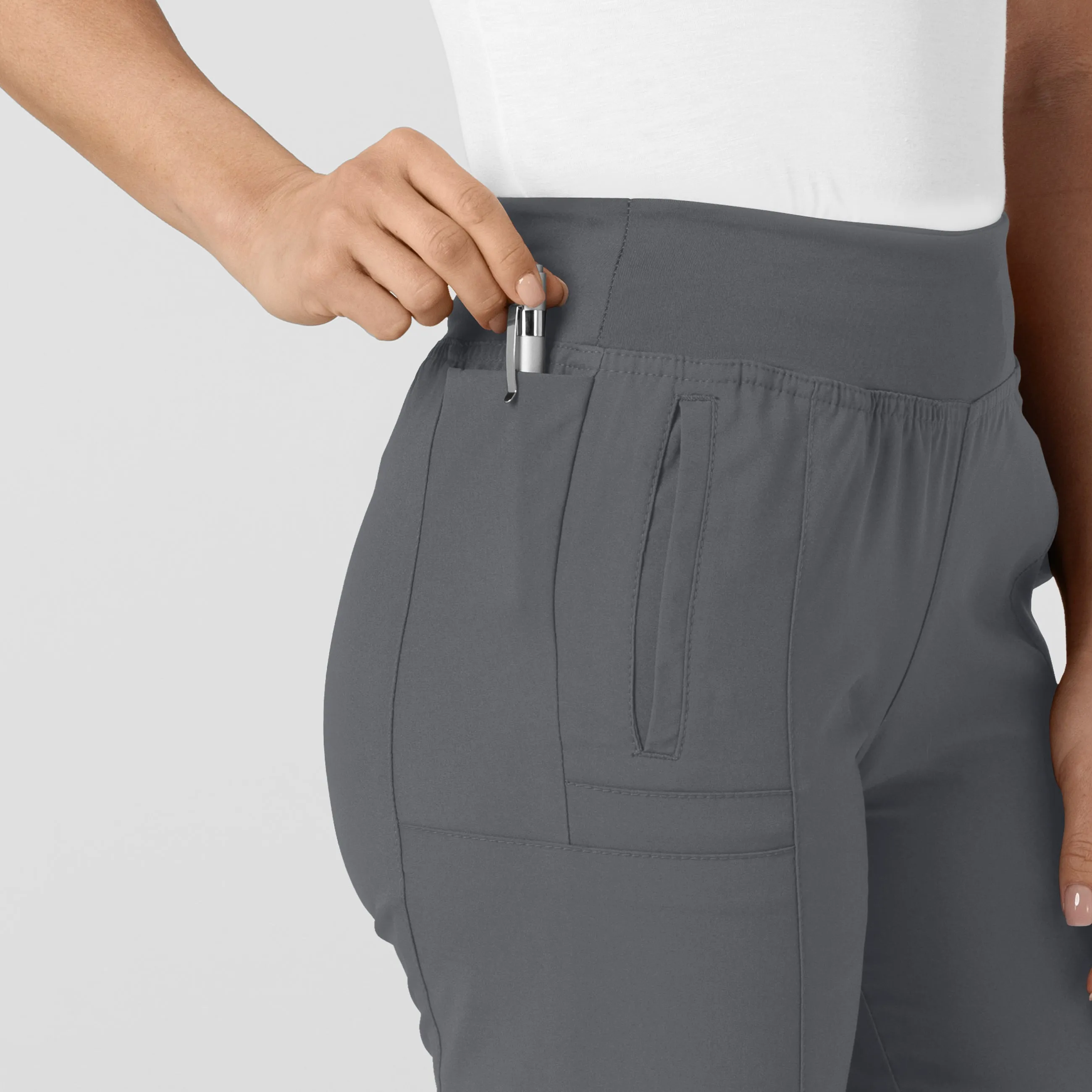 UMSL W123 Women's Comfort Waist Cargo Jogger Scrub Pant