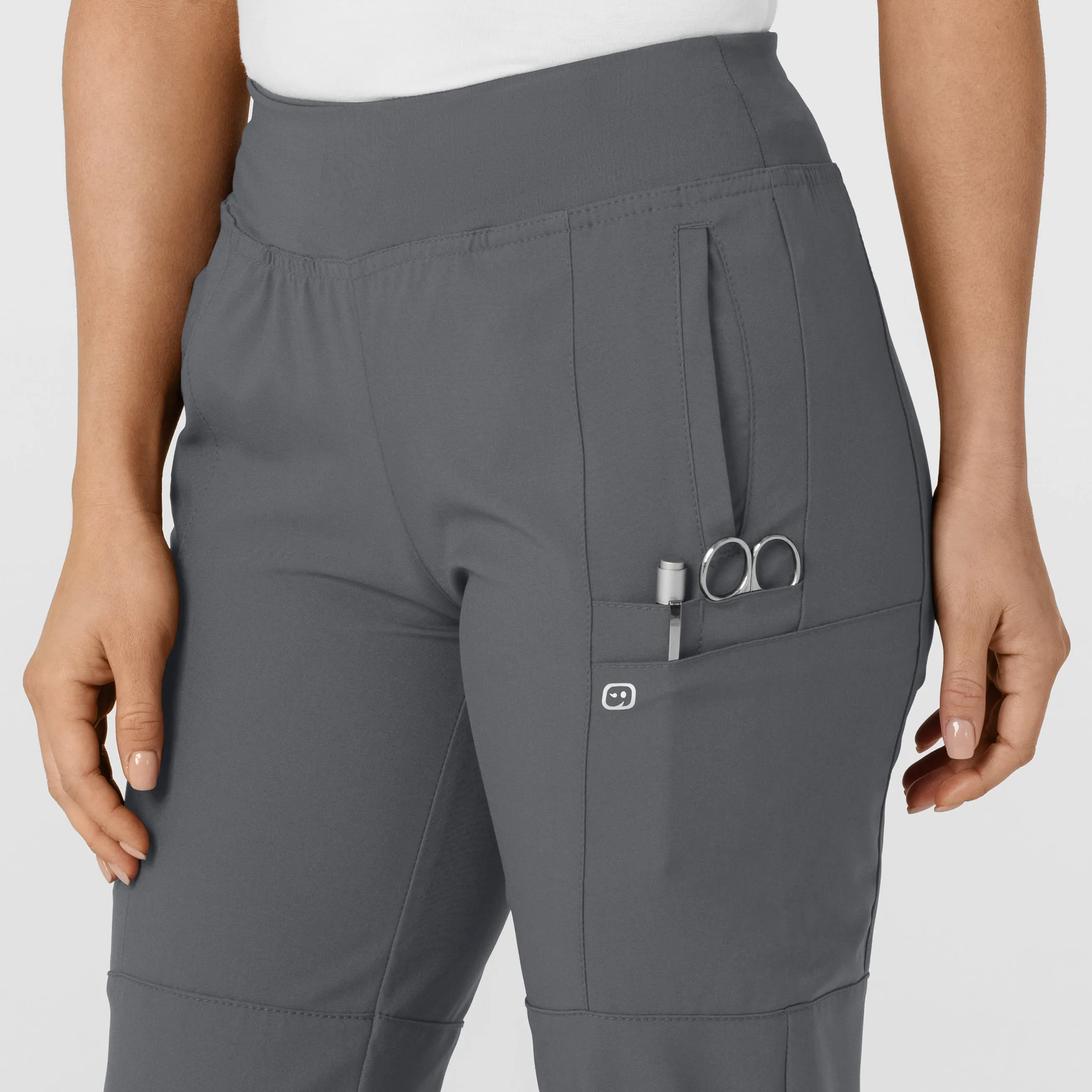 UMSL W123 Women's Comfort Waist Cargo Jogger Scrub Pant