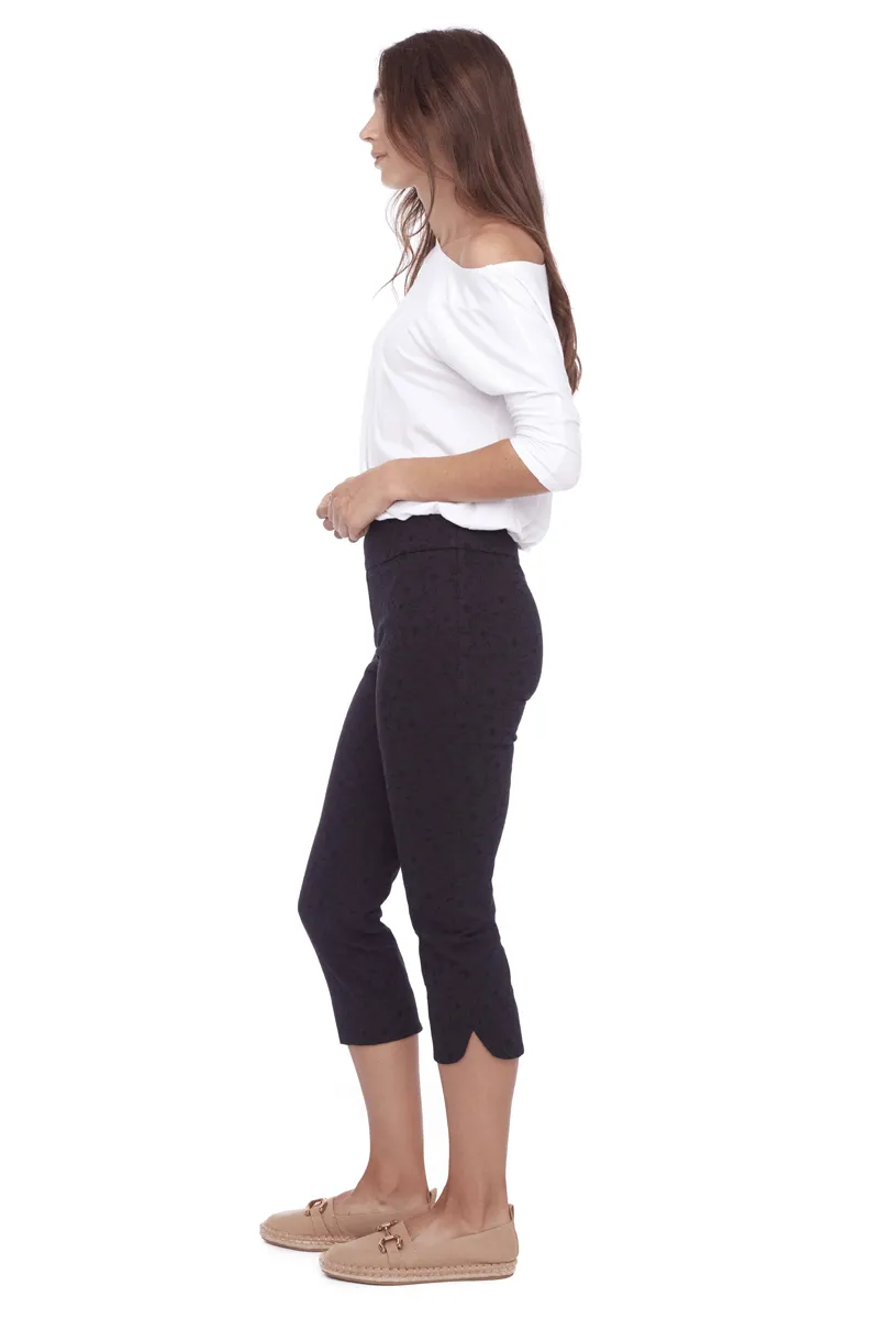 Up! Petal Slit Loom Pant in Black