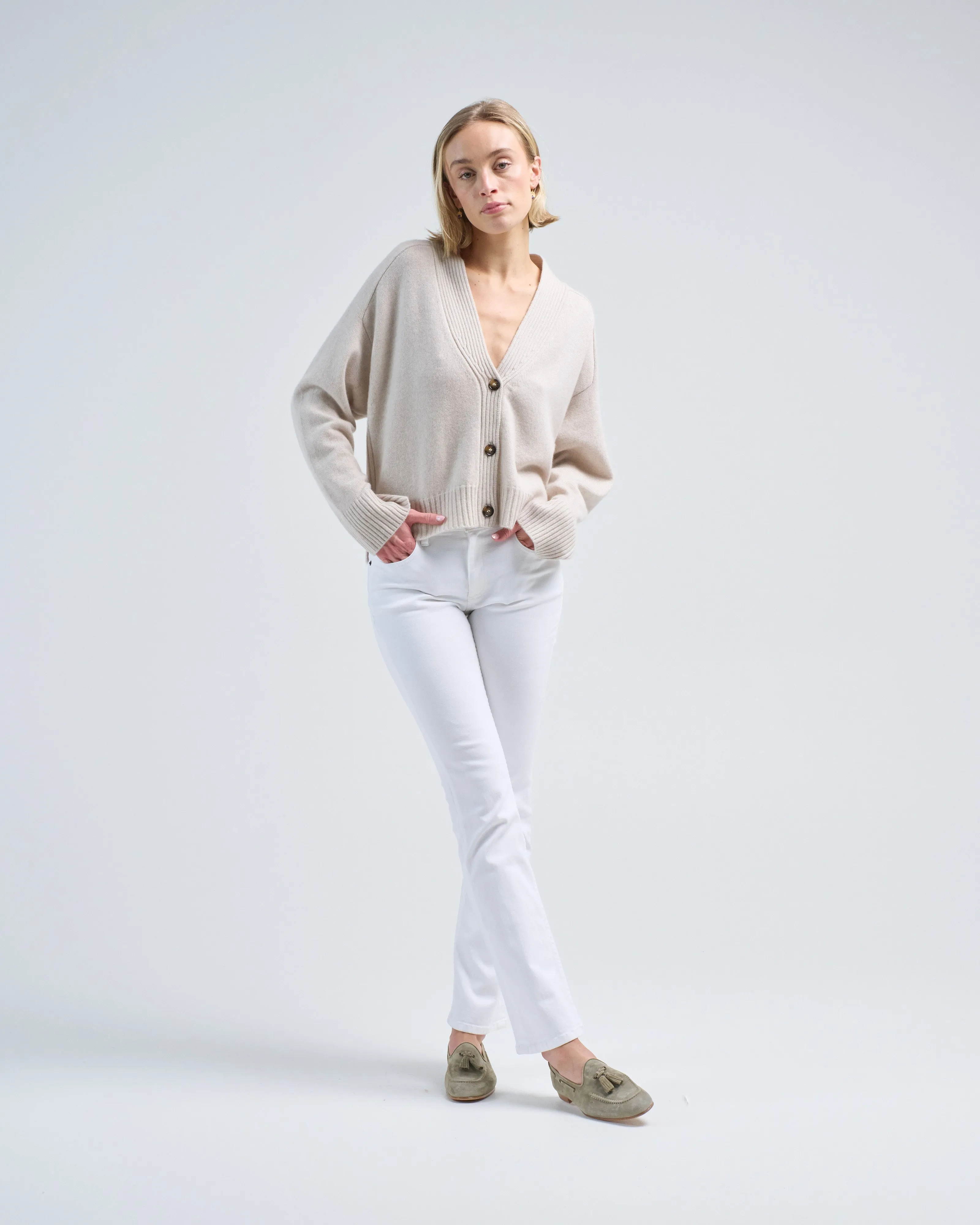 v neck cardigan