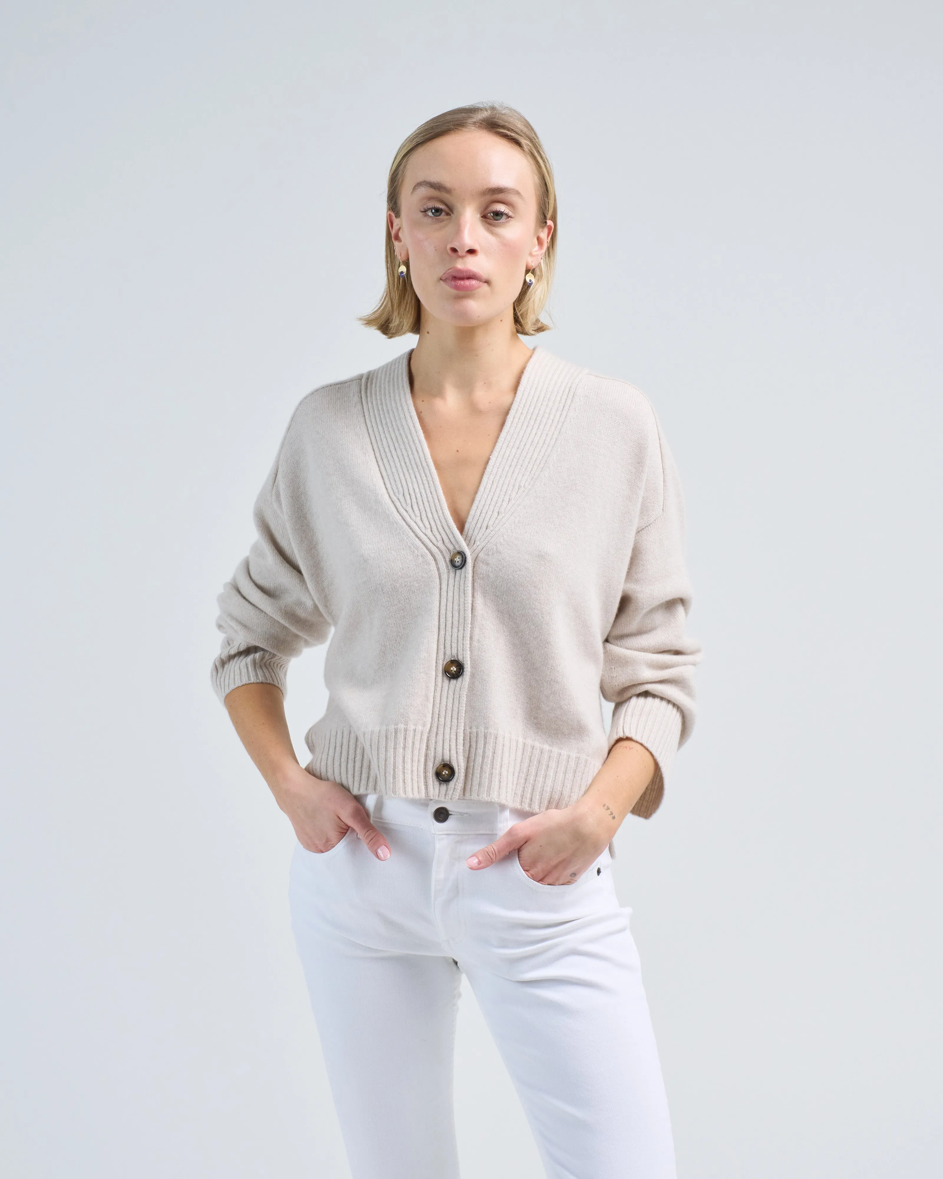 v neck cardigan