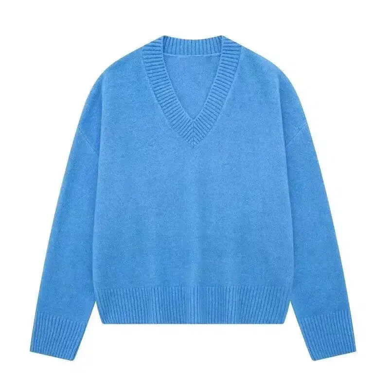 V-Neck Knit Sweater