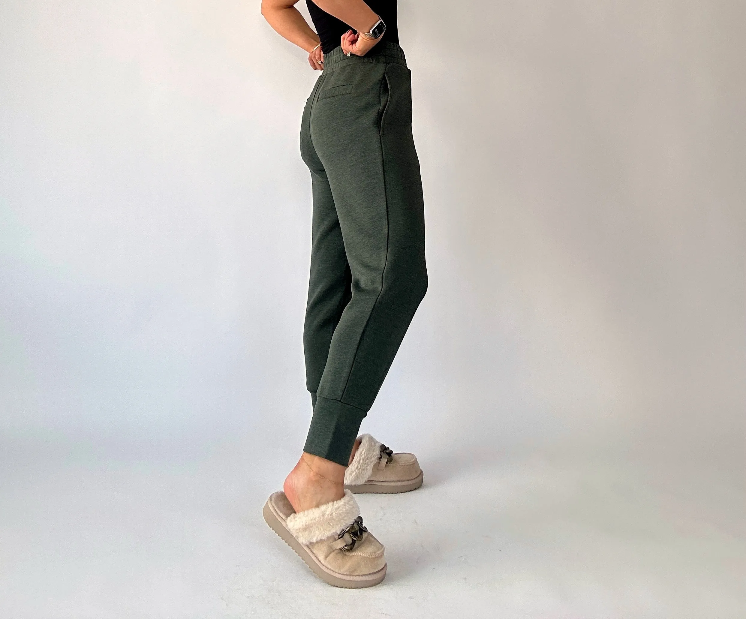 VARLEY Slim Cuff Pant - Olive Marl 25"