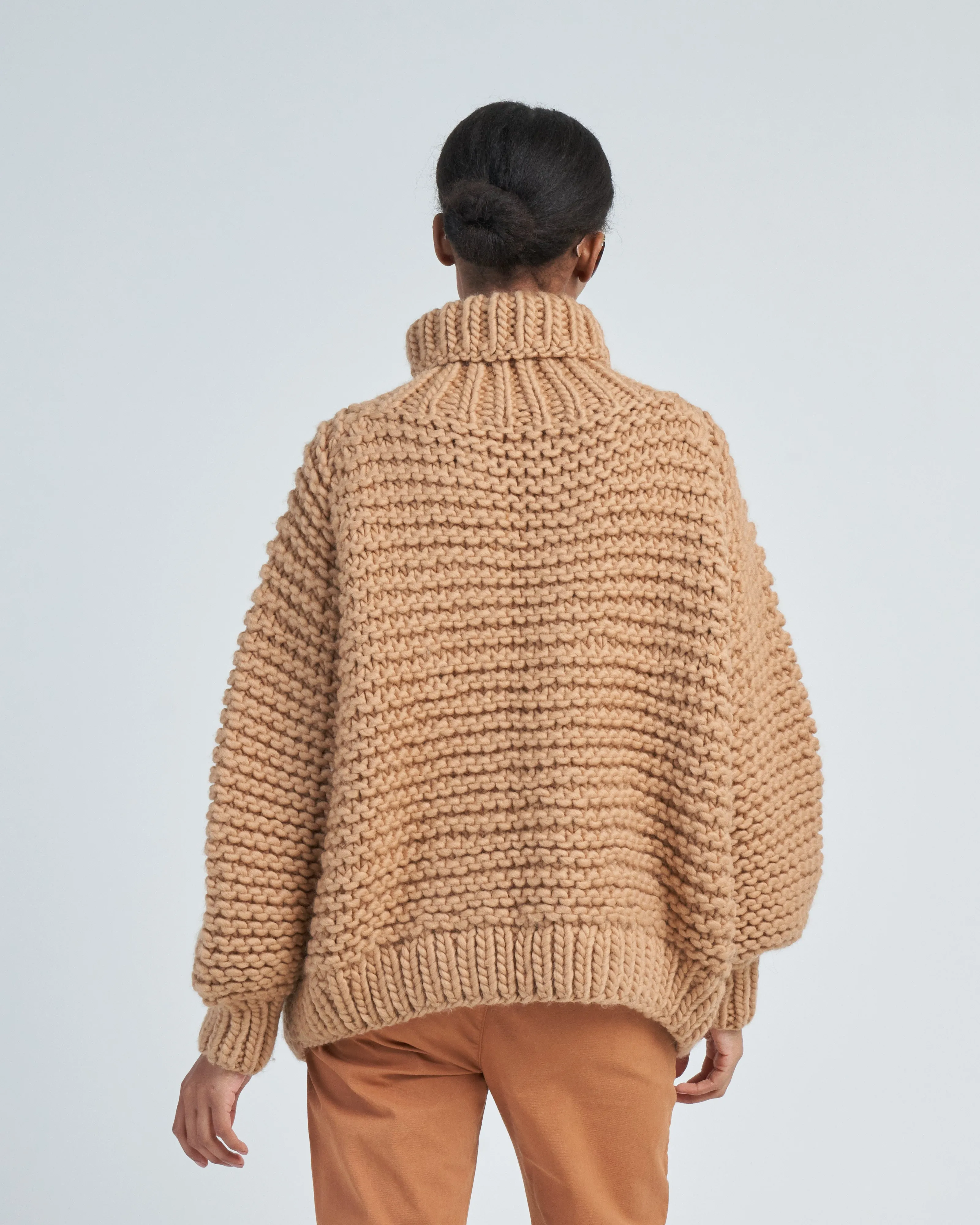 vasso cable high neck jumper
