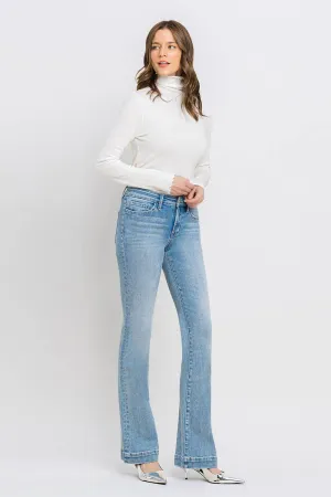Vervet-Mid Rise Bootcut Jeans-FINAL SALE