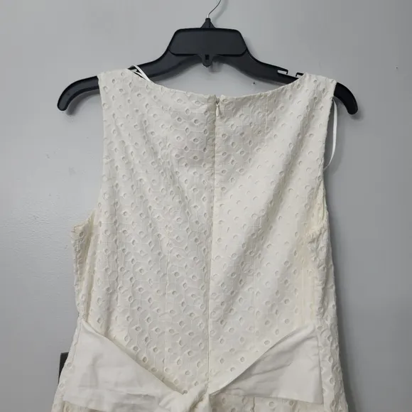 Vince CamutoSleeveless Eyelet Fit and Flare Dress