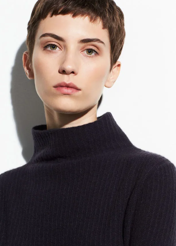 Vince Obsidian Boiled Cashmere Turtleneck