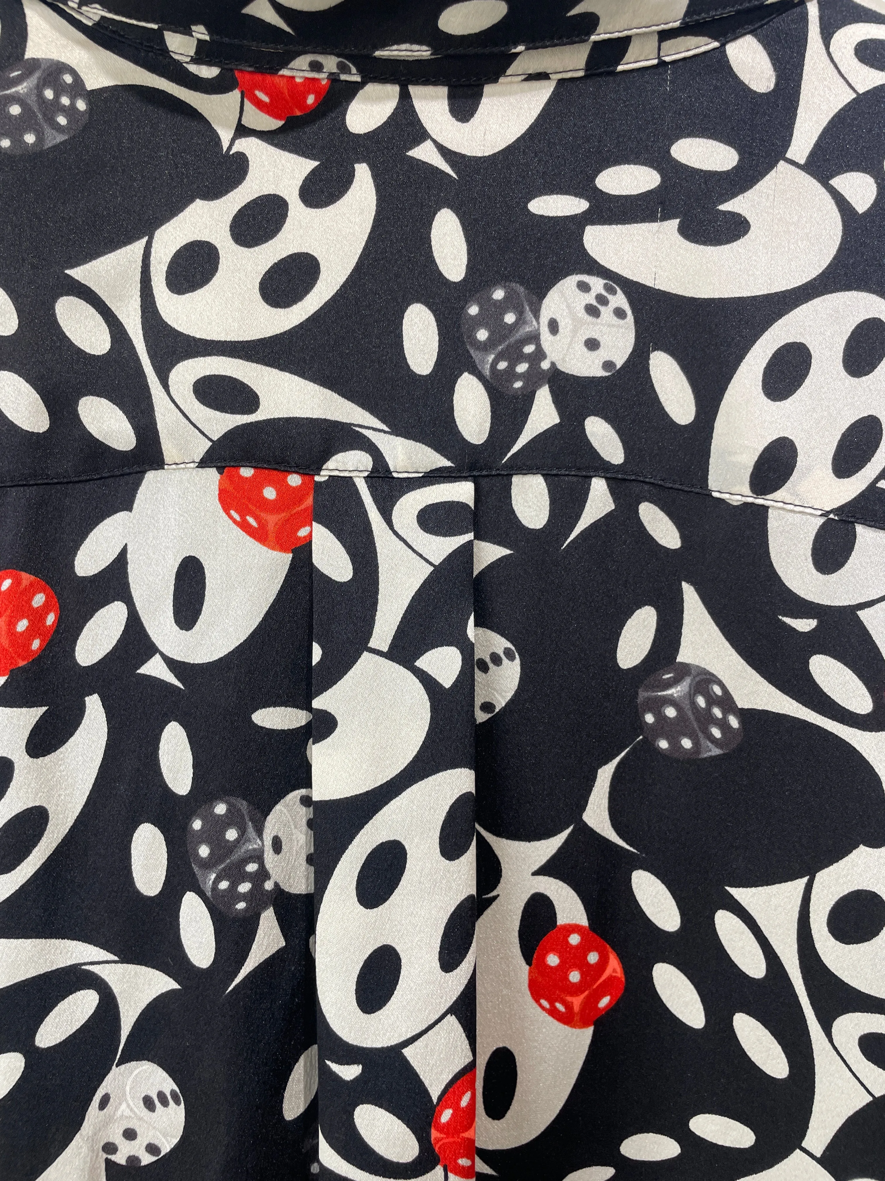 Vintage Escada Silk Dice Blouse