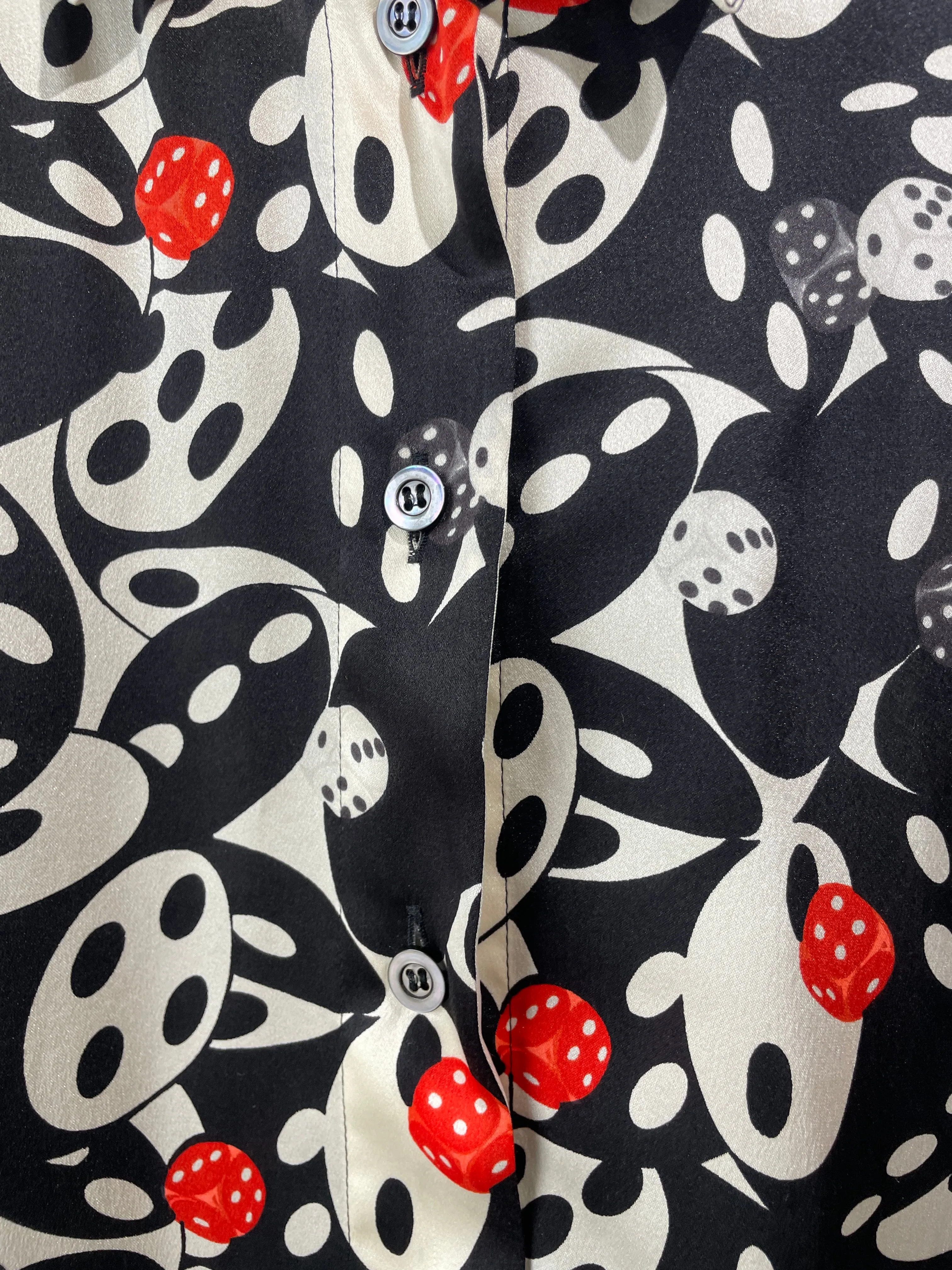 Vintage Escada Silk Dice Blouse