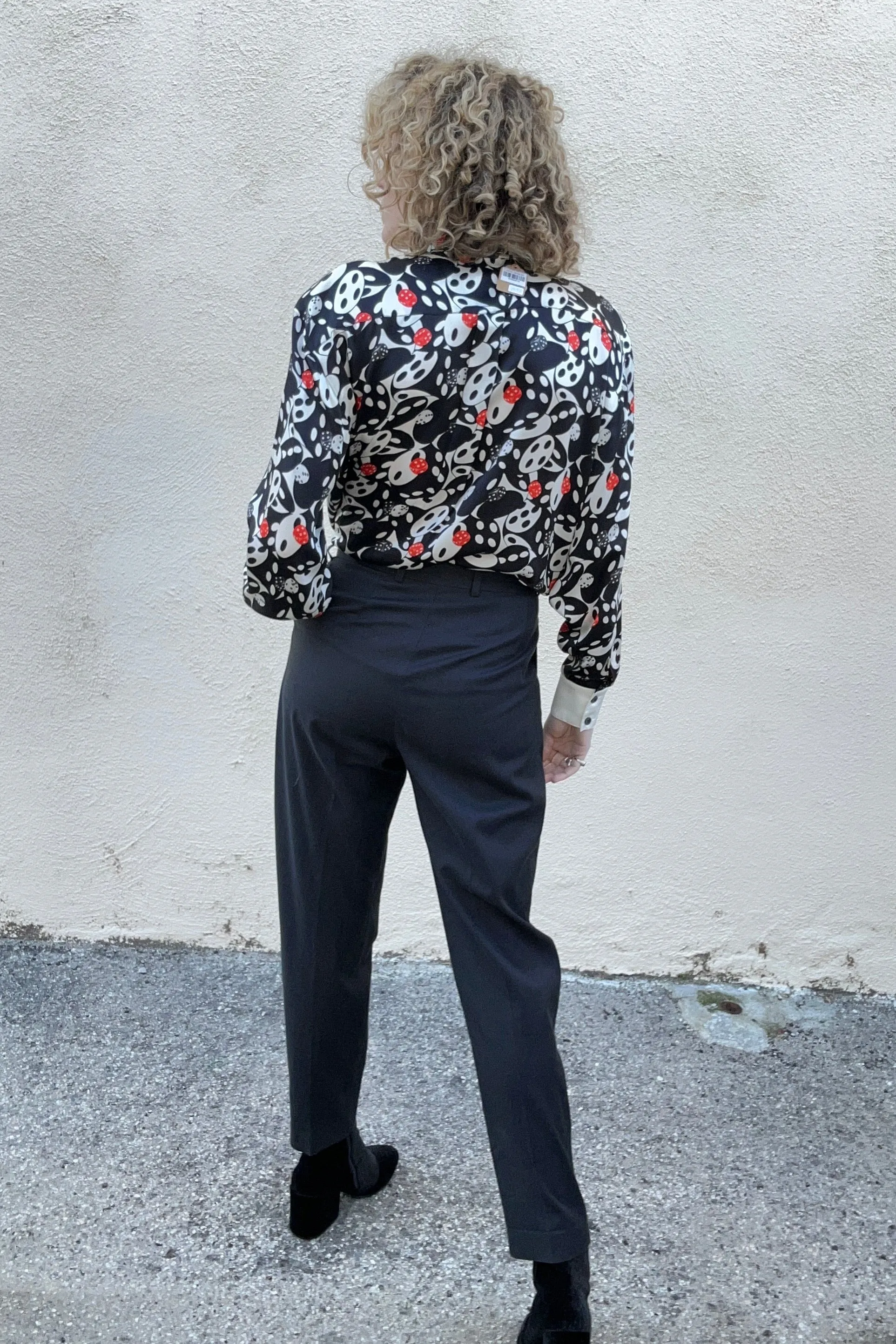 Vintage Escada Silk Dice Blouse