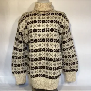 Vintage Women’s Alpine Ski Turtleneck Sweater size medium