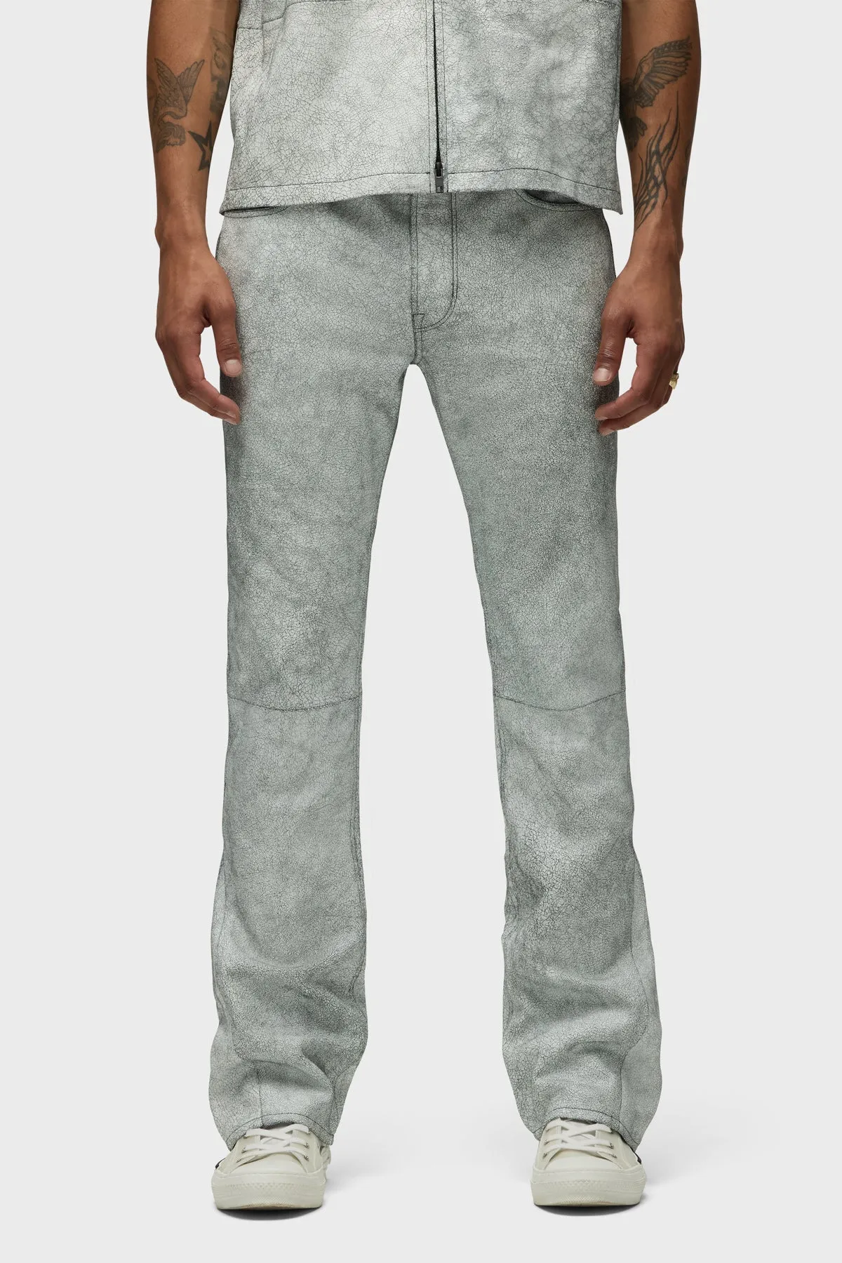 Walker Kick Flare Leather Pant