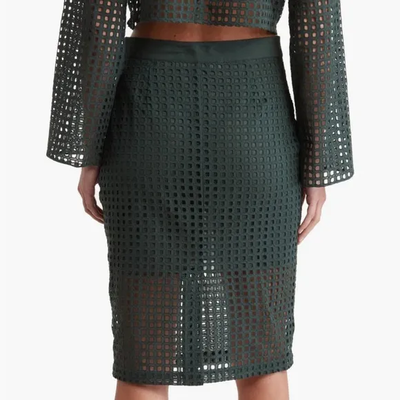Walter Baker Faye Knit Green Skirt Size 10