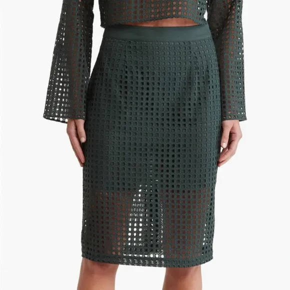 Walter Baker Faye Knit Green Skirt Size 10