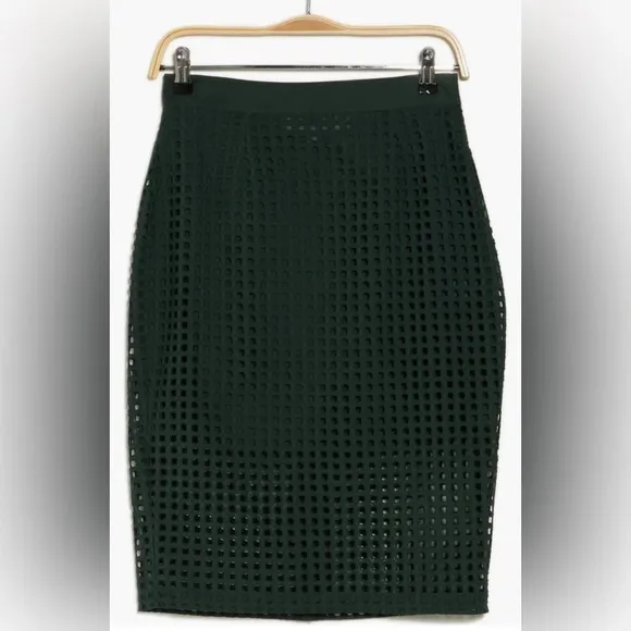 Walter Baker Faye Knit Green Skirt Size 10