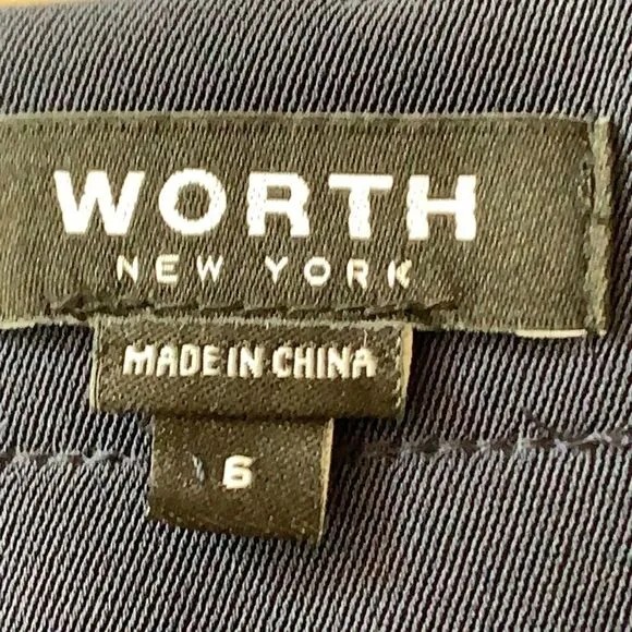 W BY WORTH “WORTH NEW YORK” NAVY PENCIL SKIRT