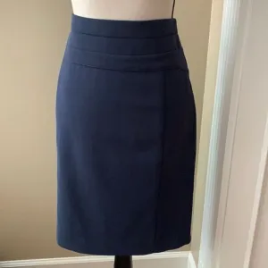 W BY WORTH “WORTH NEW YORK” NAVY PENCIL SKIRT