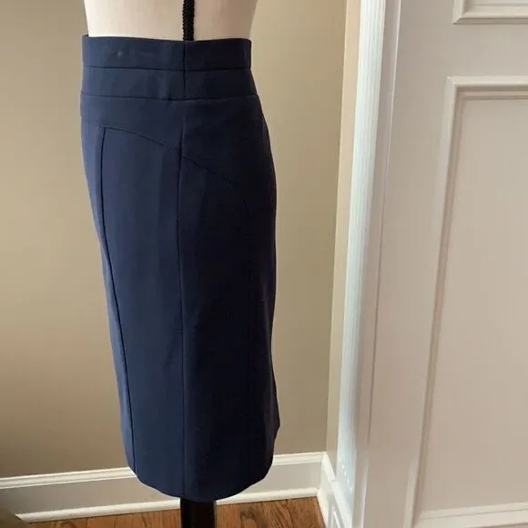 W BY WORTH “WORTH NEW YORK” NAVY PENCIL SKIRT