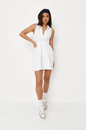 White basic tennis dress