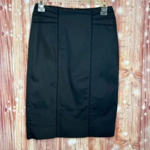 White House Black Market Pencil Skirt Size 0 Black Princess Seams