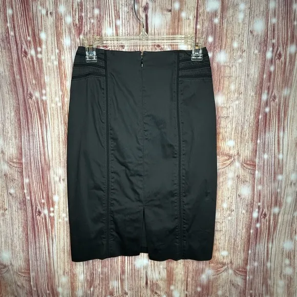White House Black Market Pencil Skirt Size 0 Black Princess Seams