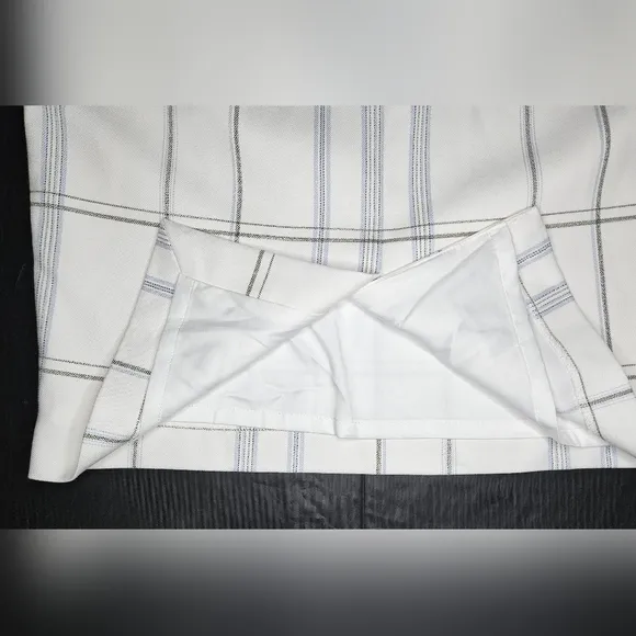 White House Black Market Windowpane Pencil Skirt Size 8