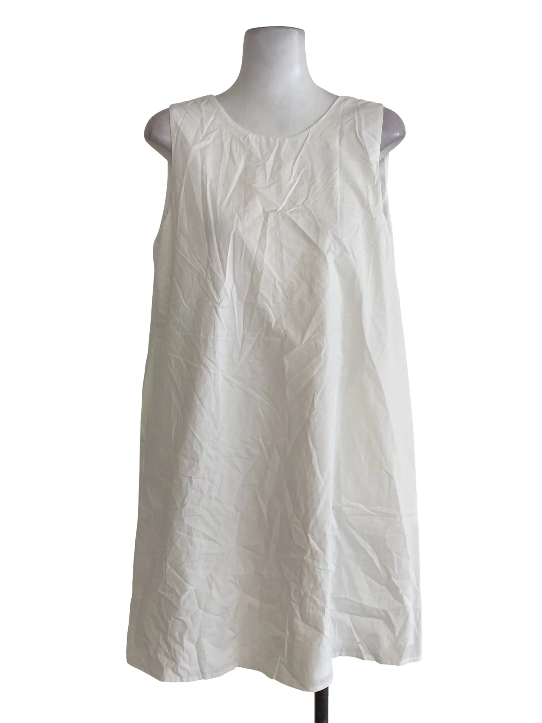 White Plain Shift Dress TCL