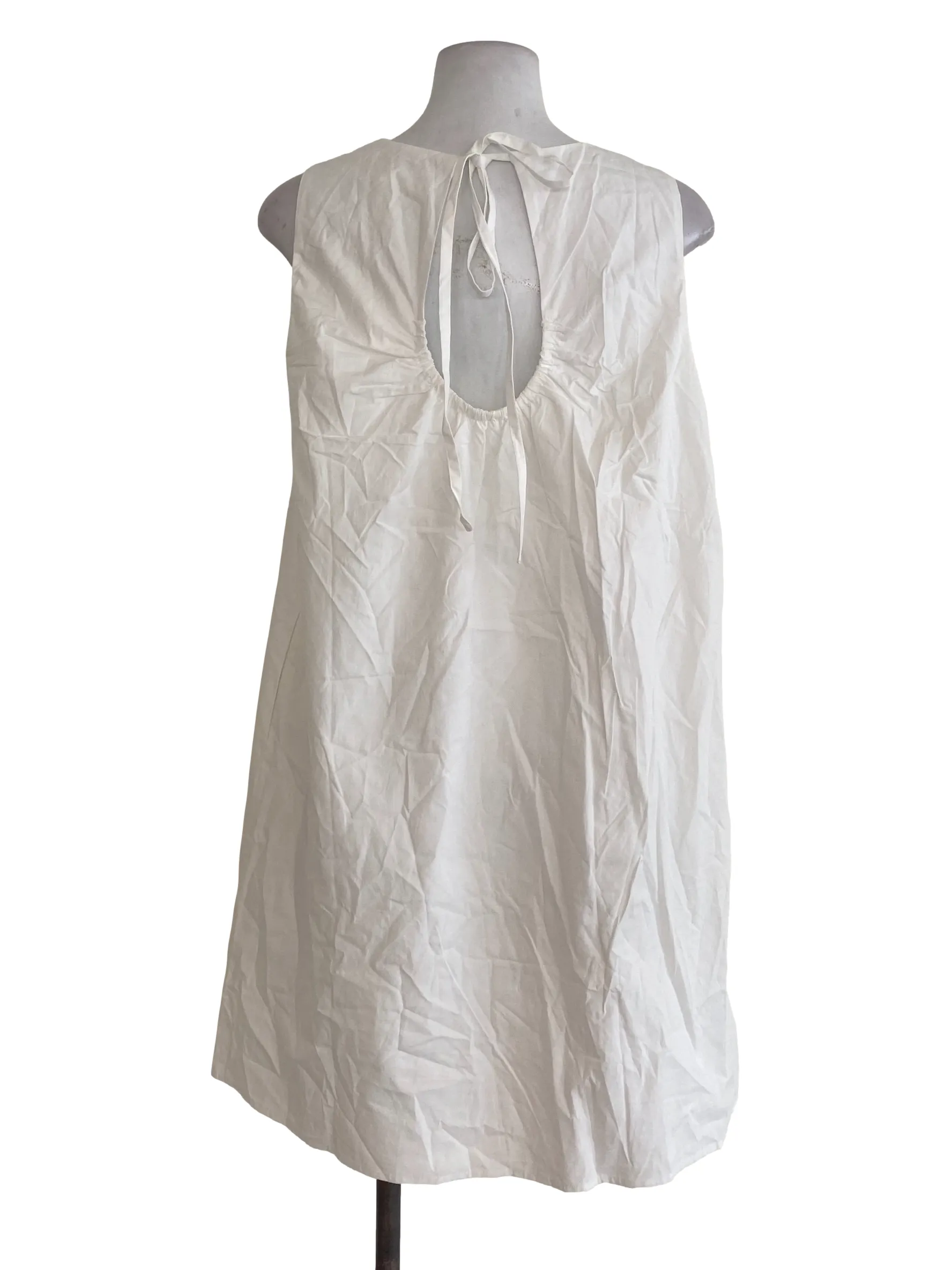 White Plain Shift Dress TCL