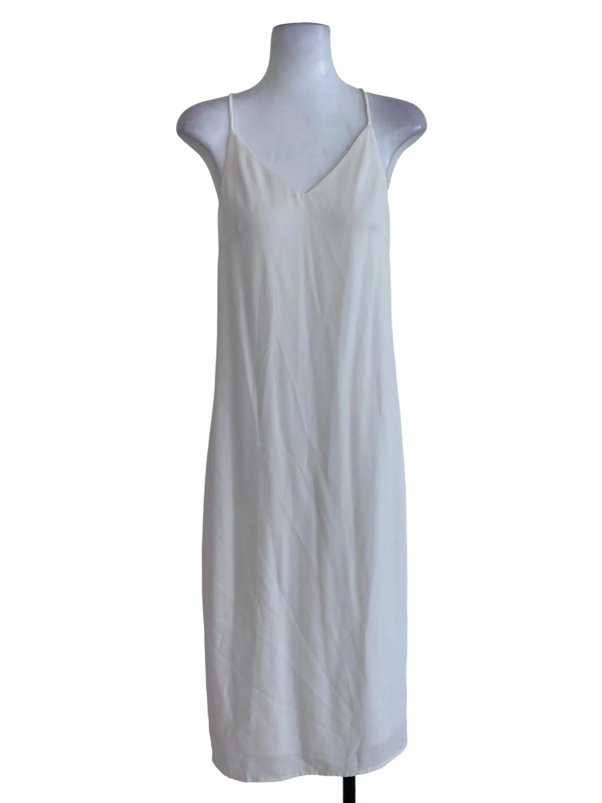 White Plain Shift Dress