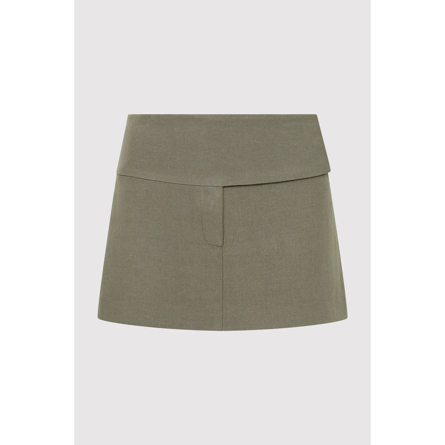 WIDE WAISTBAND MINI SKIRT