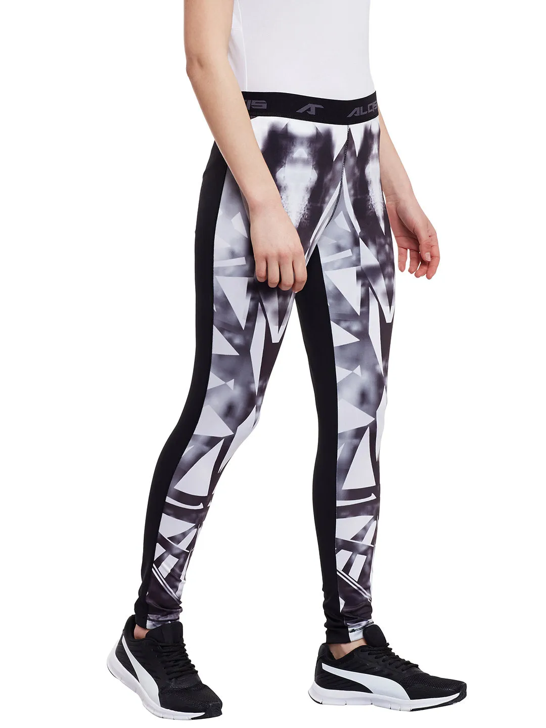 Women White Printed Track Pant
