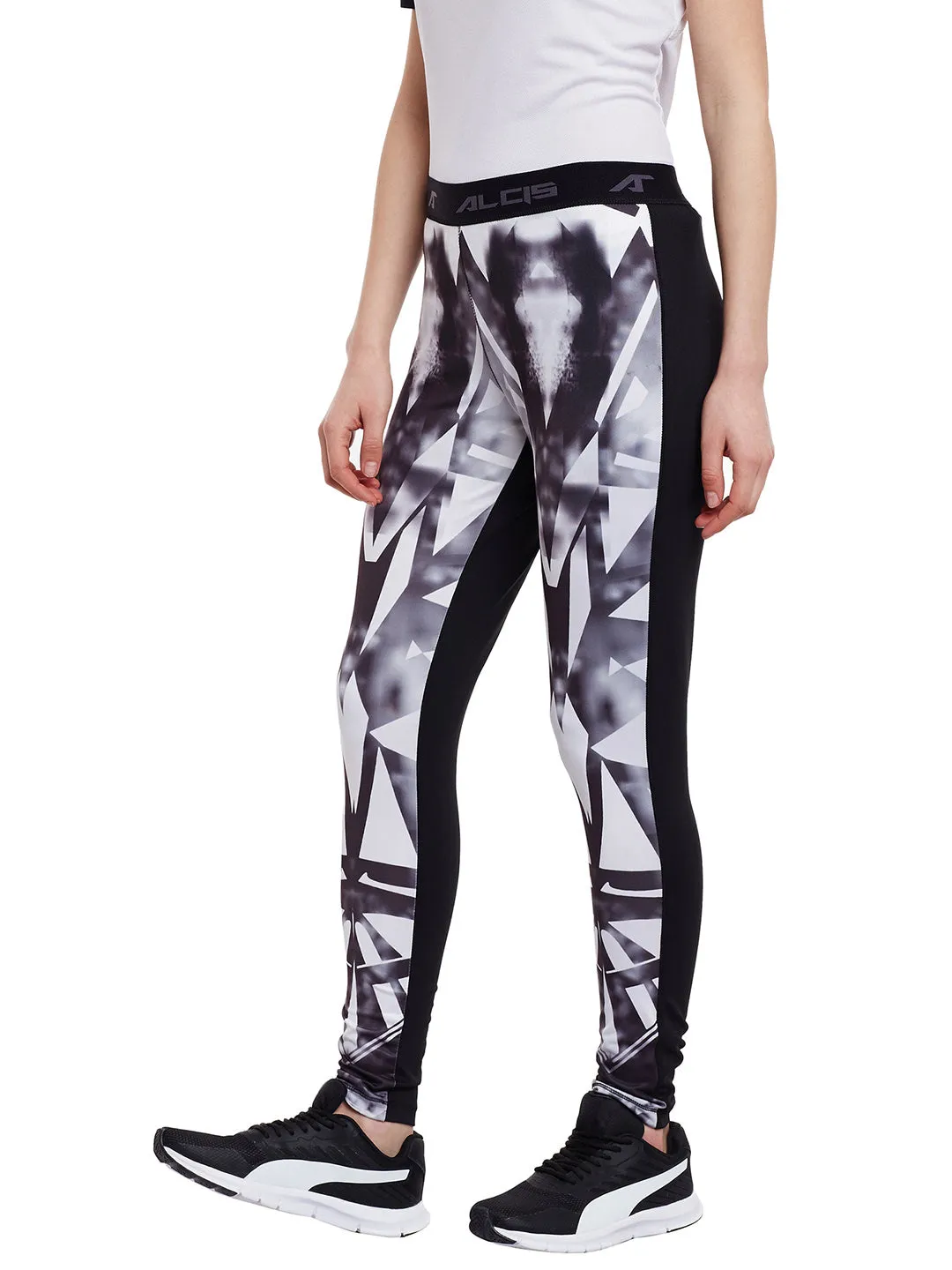 Women White Printed Track Pant