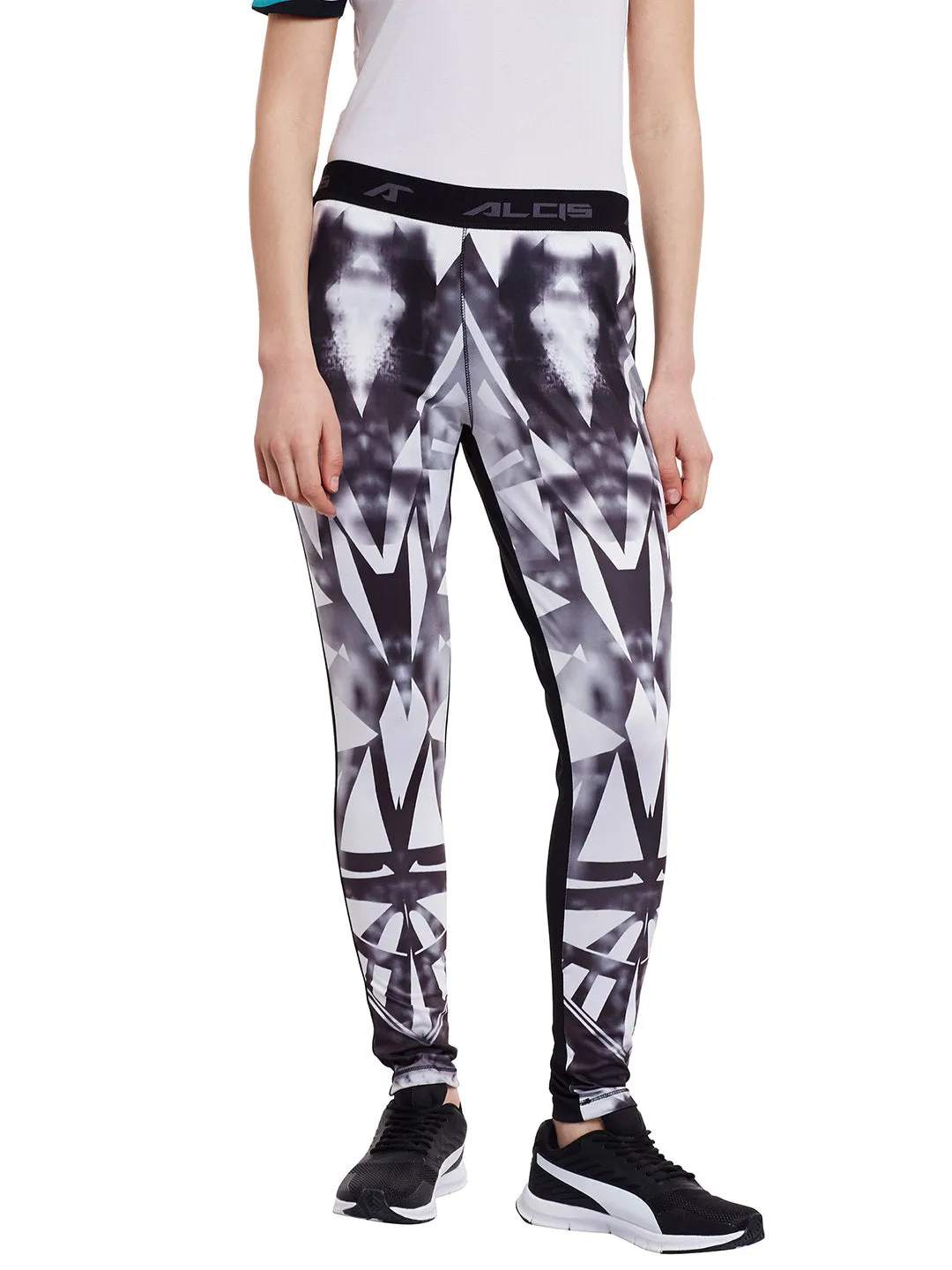 Women White Printed Track Pant