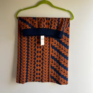 Women’s Anthropologie Orange Blue Knit Pencil Skirt