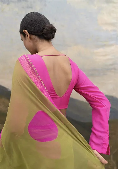 Yam   I   Lucca Limette Blouse BLOUSE  SILK PINK An Indian Summer YAMBL19