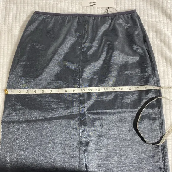 Zara Metallic Pencil Skirt Blogger Favorite Size M