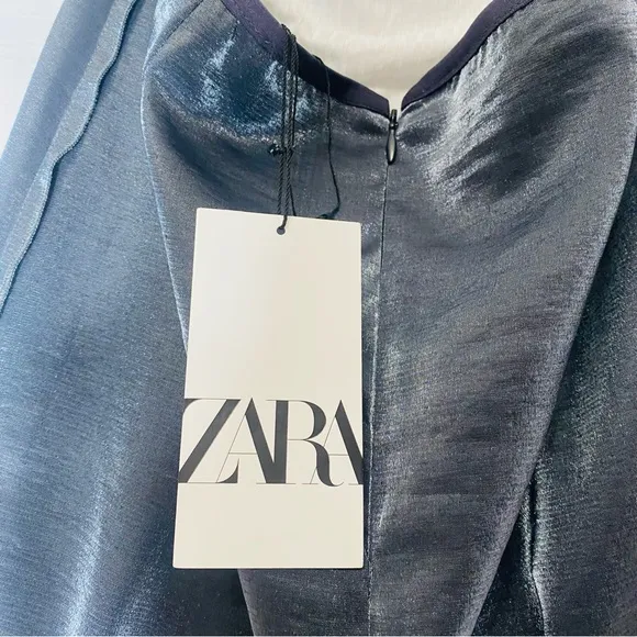 Zara Metallic Pencil Skirt Blogger Favorite Size M