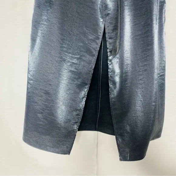Zara Metallic Pencil Skirt Blogger Favorite Size M